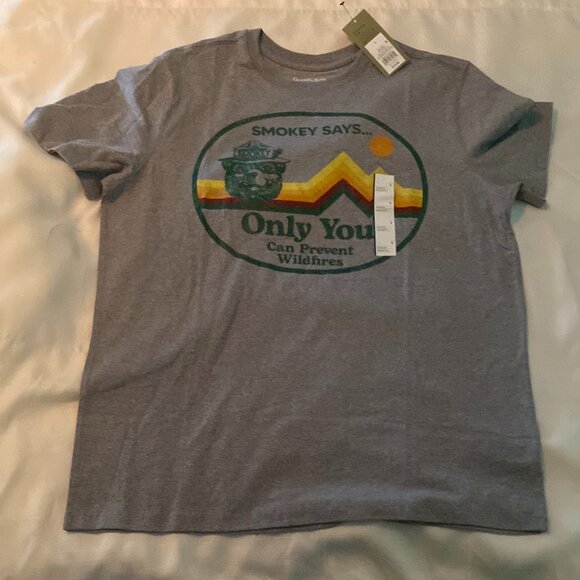 NWT - Goodfellow Smokey Bear Wildfire Prevention T-Shirt Size Large - Picture 1 of 5